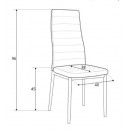 Стул SIGNAL H261 BIS алюминий/черный